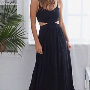 Aerie Crepe Open Back Maxi Dress